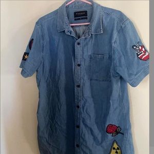 Denim Pacsun Los Angeles shirt medium